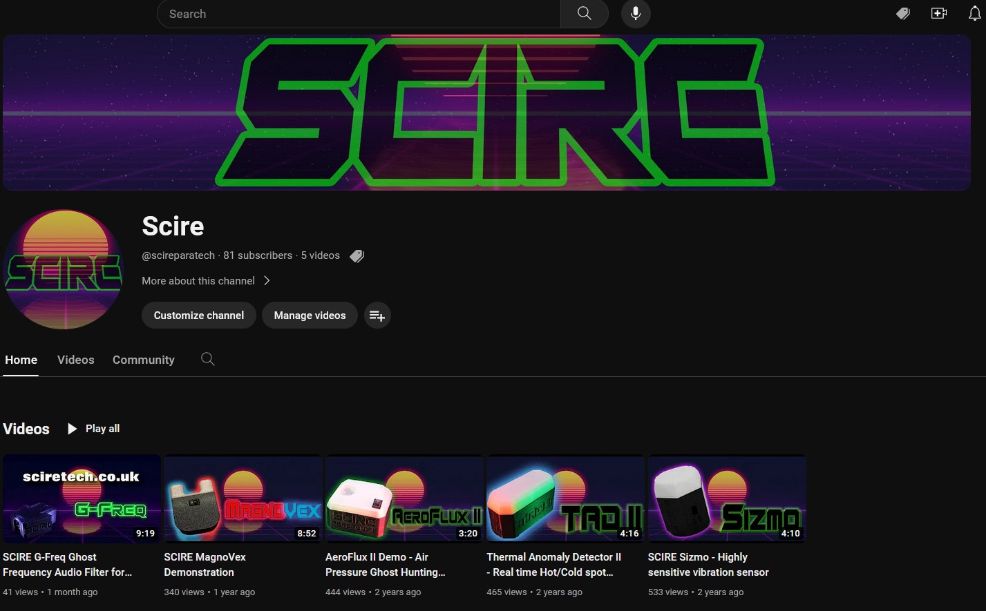 Click to visit SCIRE Youtube Channel